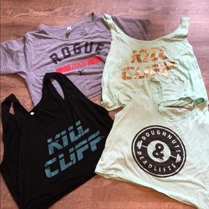 Each crop top is $10